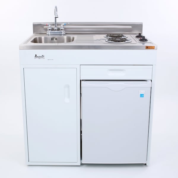 Avanti 36 in. Compact Kitchen, White CK3616 Zoro